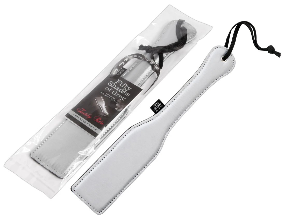 Fifty Shades of Grey Twitchy Palm – obojstranná plácačka, čierno-strieborná, 32 cm