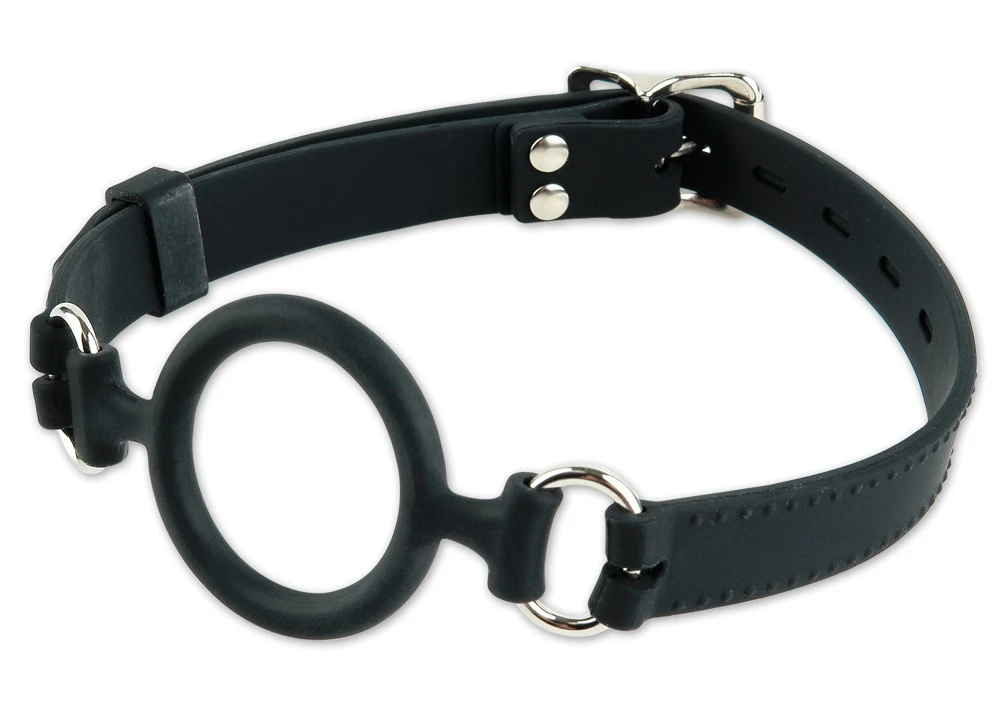 Fetish Silicone O-Ring Gag – silikónový krúžkový náhubok s popruhom na hlavu
