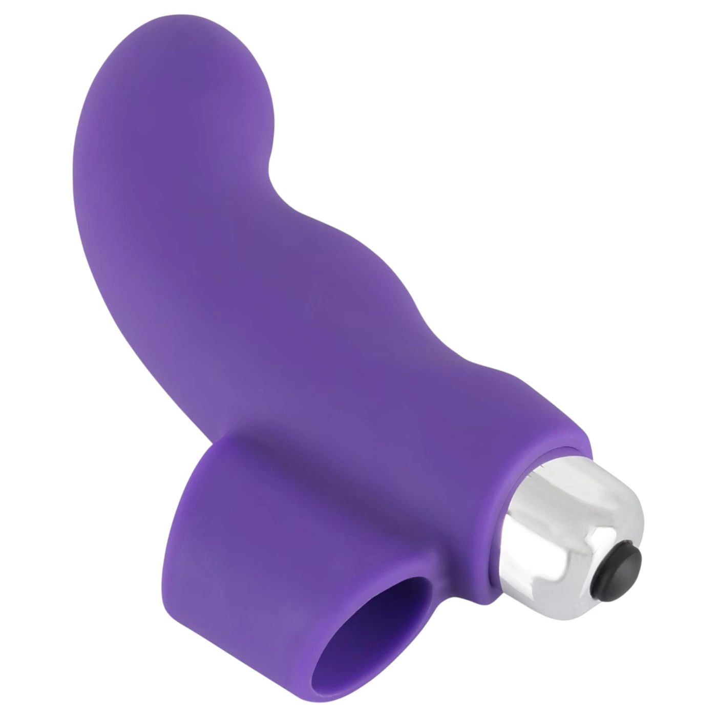 SMILE Finger – prstový vibrátor na bod G, vlnitý silikón (fialový)