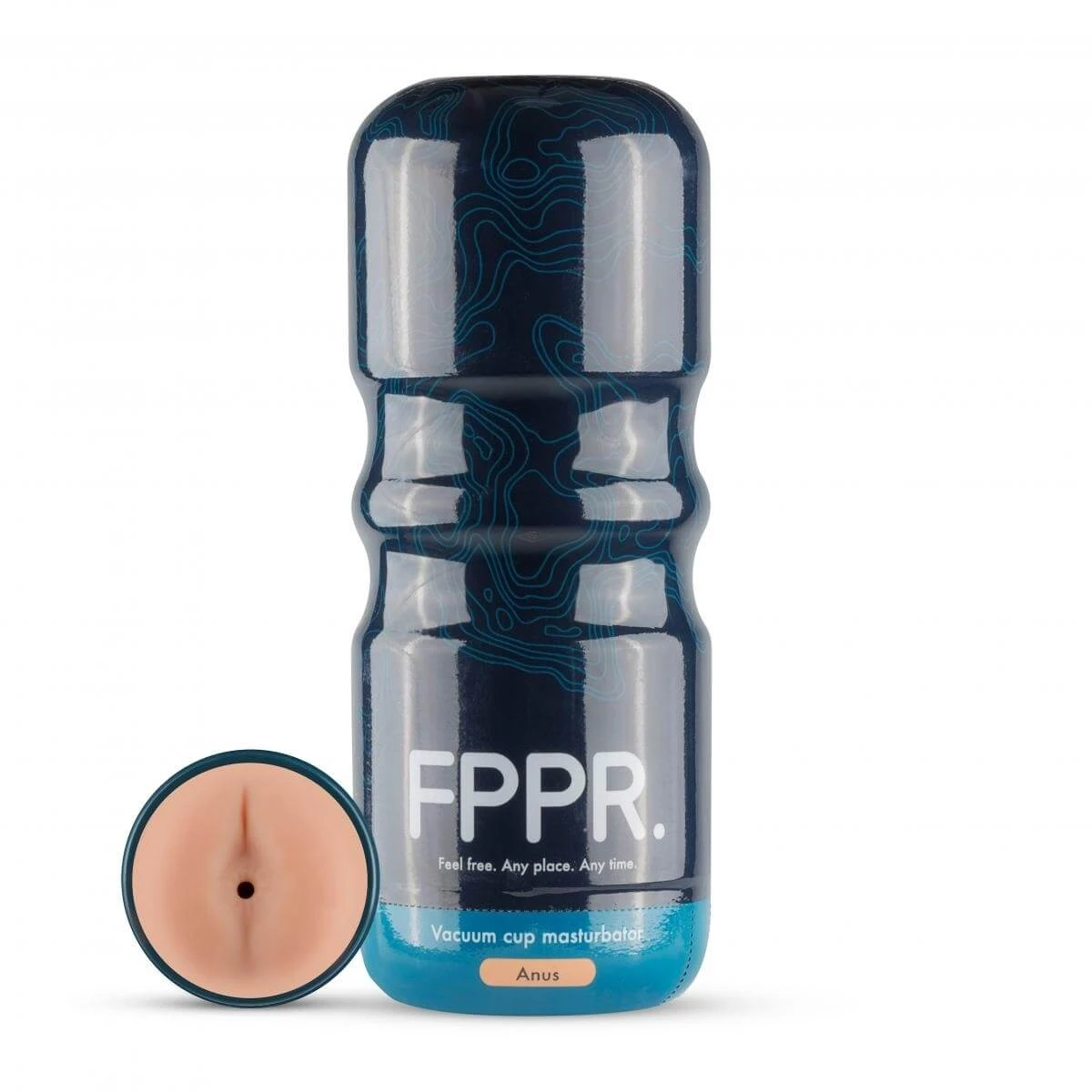 FPPR. - realistický análny masturbátor (tmavšia telová farba)