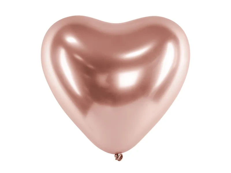 Lesklý balón Srdiečko - 30 cm Šedá Naplnený héliom